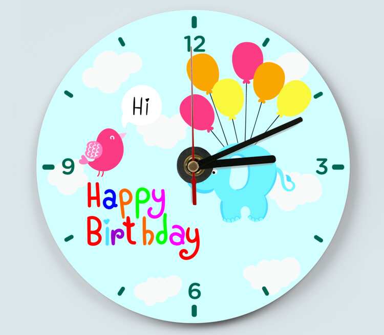 Часы с днем рождения