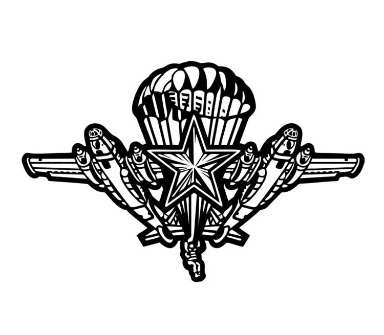 VDV эмблема. Бортовые Trooper логотип. русская армия - векторный рисунок