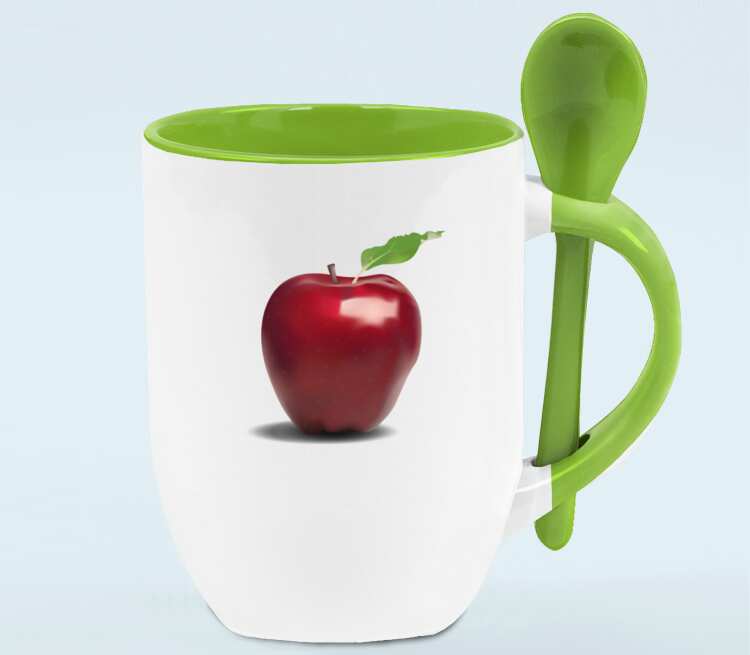 Apple cup. Кружка яблоки. Кружка с зелеными яблоками. Чашка с яблоком. Яблоко с кружками.