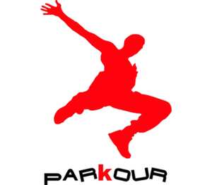 Parkour мужская футболка с коротким рукавом (цвет: белый)