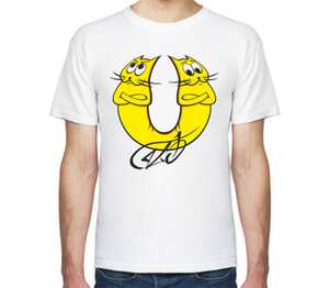 Котокот мужская футболка с коротким рукавом (цвет: белый)