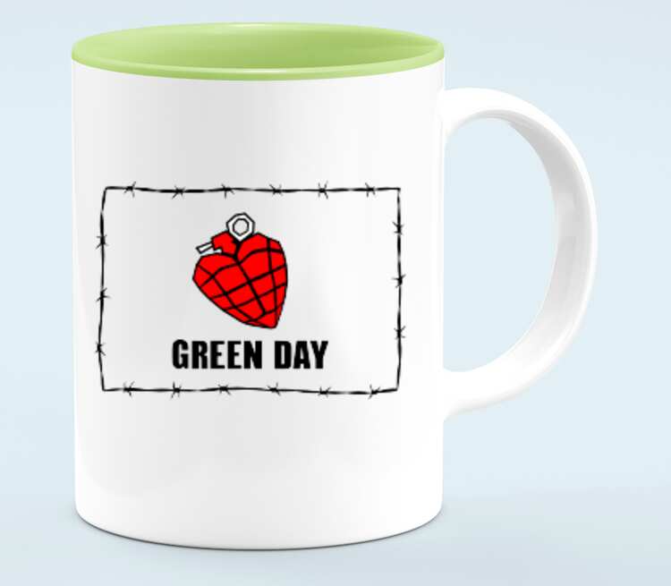 Дай кружку. Кружка Green Day. Green Day чай. Кружка-хамелеон think Green.