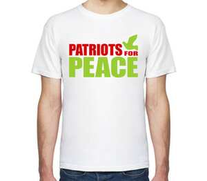 Patriots for Peace мужская футболка с коротким рукавом (цвет: белый)
