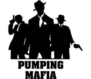 Pumping Mafia кружка двухцветная (цвет: белый + красный)
