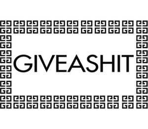 Giveashit мужская футболка с коротким рукавом (цвет: белый)