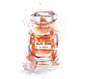 ELIE SAAB perfume  мужская футболка с коротким рукавом (цвет: белый)