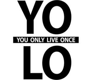 YOLO (You Only Live Once) мужская футболка с коротким рукавом (цвет: белый)