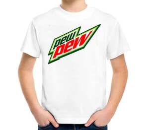 Пиу Пиу (Pew pew) детская футболка с коротким рукавом (цвет: белый)