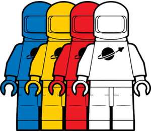 Космонавт Лего кружка с ручкой в виде зайца (цвет: белый + светло-зеленый)