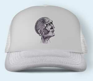 head-brain бейсболка (цвет: белый)