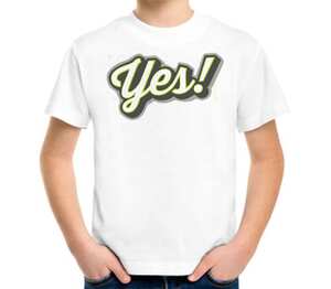 Yes!  детская футболка с коротким рукавом (цвет: белый)