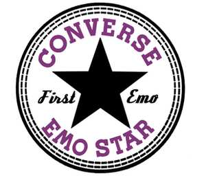 Converse Emo мужская футболка с коротким рукавом (цвет: белый)