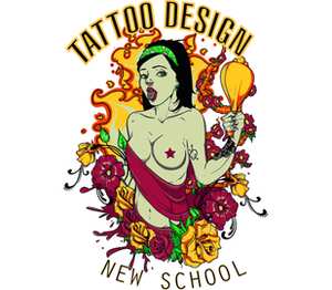 tattoo design кружка хамелеон двухцветная (цвет: белый + розовый)