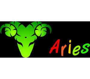 Aries - Знак зодиака овен кружка с кантом с полной запечаткой (цвет: белый + оранжевый)