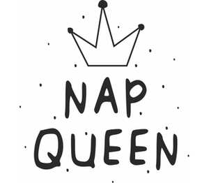 Королева сонного царства (nap queen) женская футболка с коротким рукавом (цвет: белый)