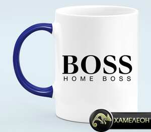 Boss - Home Boss кружка хамелеон (цвет: белый + синий)