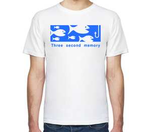 Three Second Memory мужская футболка с коротким рукавом (цвет: белый)