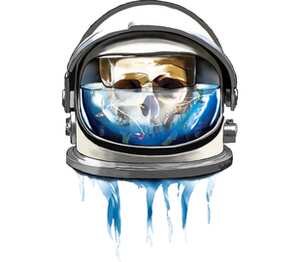 Dead Astronaut кружка с ручкой в виде дельфина (цвет: белый + синий)