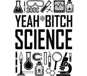 Наука - yeah bitch science мужская футболка с коротким рукавом (цвет: белый)