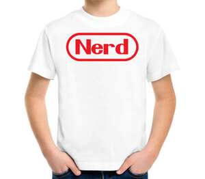 Nerd (Зануда) детская футболка с коротким рукавом (цвет: белый)