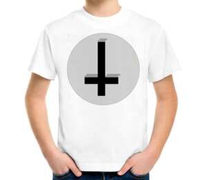 Крест детская футболка с коротким рукавом (цвет: белый)