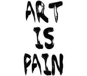 Art is Pain кружка хамелеон (цвет: белый + черный)