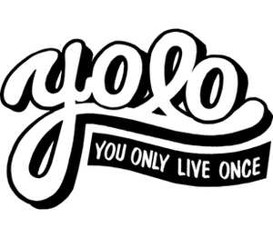 YOLO (You Only Live Once) кружка двухцветная (цвет: белый + розовый)