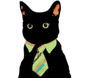 black cat женская футболка с коротким рукавом (цвет: белый)