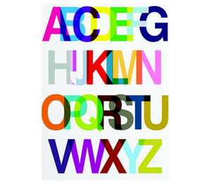 A to z  - алфавит кружка двухцветная (цвет: белый + оранжевый)