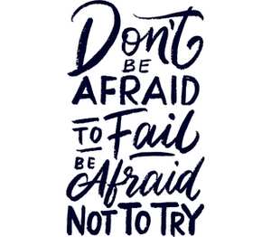 Dont be afraid to fail be afraid not to try - не бойся потерпеть неудачу бойся не пытаться кружка с ручкой в виде пингвина (цвет: белый)