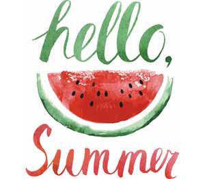 Привет лето (hello summer) подушка с пайетками (цвет: белый + сиреневый)