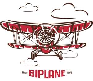 Биплан (biplane since 1963) кружка двухцветная (цвет: белый + розовый)