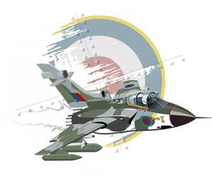 Военный самолет кружка двухцветная (цвет: белый + синий)