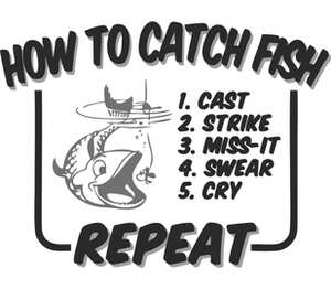 Как ловить рыбу (how to catch fish: cast, strike, miss-it, swear, cry - repeat) кружка с ложкой в ручке (цвет: белый + красный)
