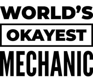 Лучший в мире механик / worlds okayest mechanic кружка с кантом (цвет: белый + красный)
