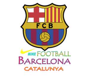 Football Barcelona Catalunya кружка с кантом (цвет: белый + оранжевый)