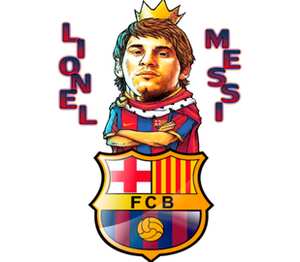 Lionel Messi детская футболка с коротким рукавом (цвет: белый)