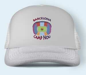 Barcelona Camp Nou бейсболка (цвет: белый)