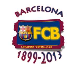 Barcelona FCB кружка хамелеон двухцветная (цвет: белый + голубой)