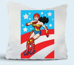 Чудо-Женщина (Wonder Woman) подушка (цвет: белый)