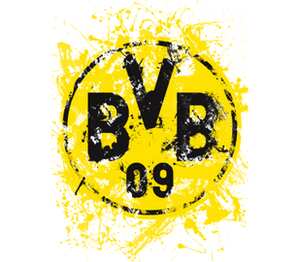 BVB 09 кружка с кантом (цвет: белый + желтый)
