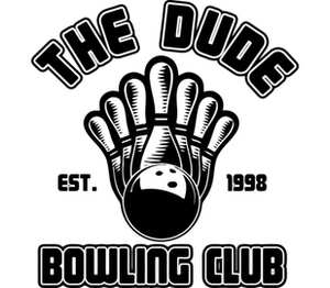 Большой Лебовский - the dude bowling club мужская футболка с коротким рукавом (цвет: белый)