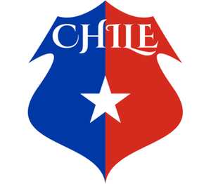 Сборная Чили по футболу мужская футболка с коротким рукавом (цвет: белый)