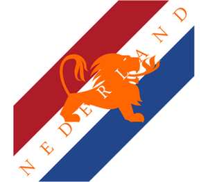 Нидерланды мужская футболка с коротким рукавом (цвет: белый)