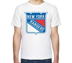 New York Rangers мужская футболка с коротким рукавом (цвет: белый)