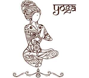 Девушка в позе йоги (Yoga) кружка хамелеон двухцветная (цвет: белый + розовый)