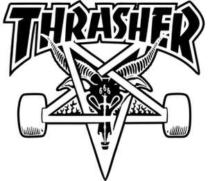 Скейтборд - Thrasher кружка с ручкой в виде лисы (цвет: белый + зеленый)