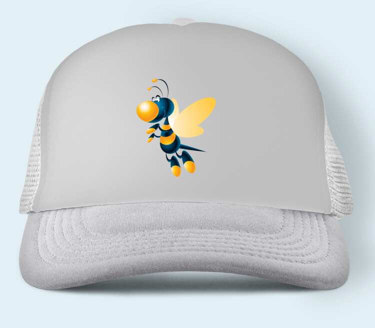 Пчелка бейсболка (цвет: белый)
