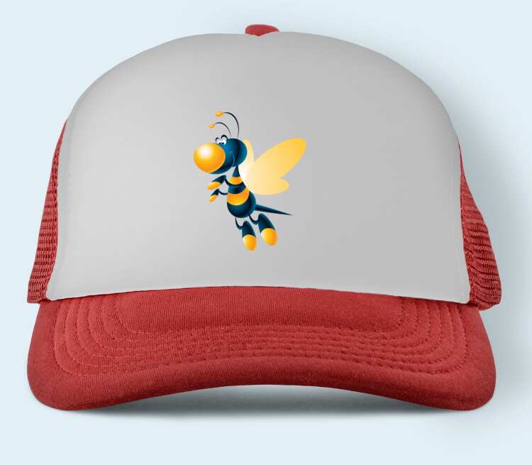 Пчелка бейсболка (цвет: красный)
