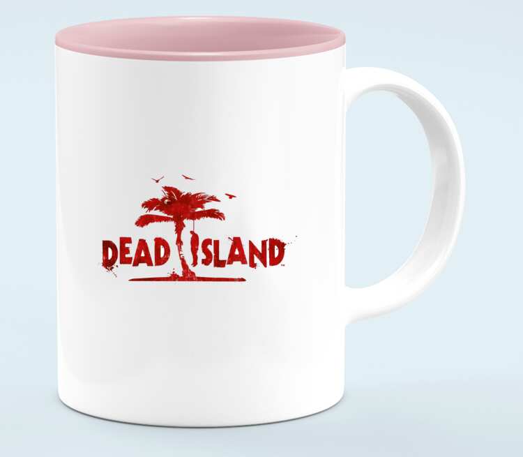 Dead Island кружка хамелеон двухцветная (цвет: белый + розовый)
